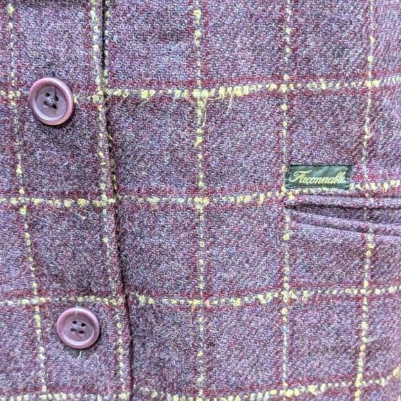 Faconnable Purple Plaid Women's Jacket - Picture 10 of 14